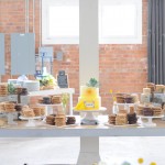 milk & cookies dessert table {literary themed wedding}